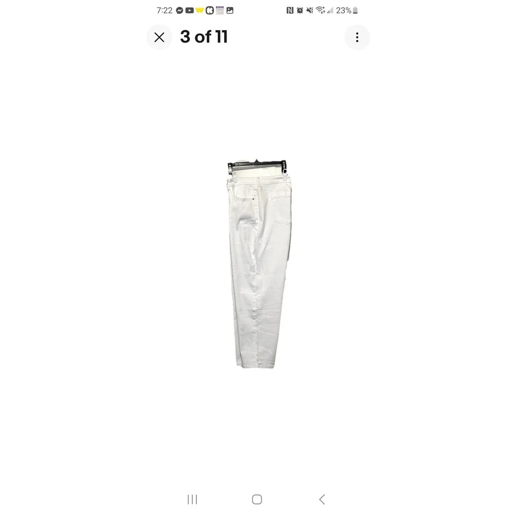 Hint of Blu Women's Jeans, Straight Leg,‎ Stretch Denim, White, Size 30, NWT